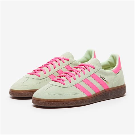 adidas spezial semi green spark / lucid pink / gum|green spark pink shoes.